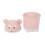 3X  Cute Desktop Trash Desktop Con Coperchio  Paper Flip Plastic Trash Can 6