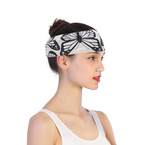 6Pcs Wide, Breathable Headbands for Gym