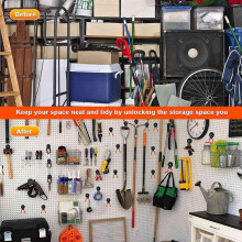6 PCS Magnetic Hooks, Garage Magnetic Hooks Heavy Duty with Anti-Slip Coating, Strong Storage Utility Magnetic Hooks