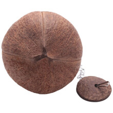 2X Maison Refuge Nid D'Oiseau En Coquille de Noix de Naturel pour Canari Perroquet Animaux de Compagnie Jouet Distributeur de Graines