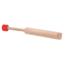 Holz-Kegelspielzeug für Kinder, Schieben-Ziehen-Stimmenwechsel-Flöte mit rotem Griff