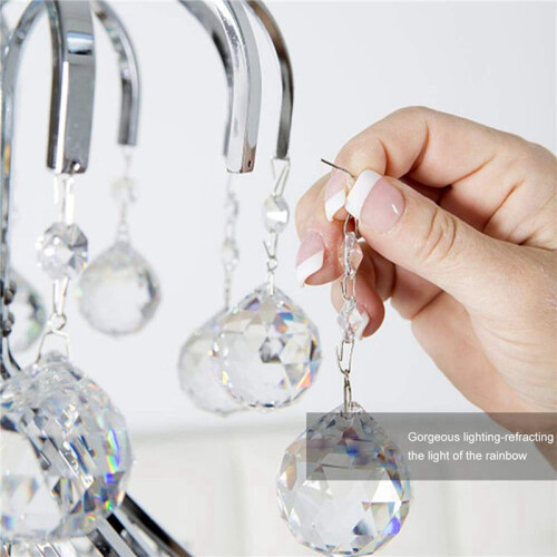 72 Pcs Crystal Balls Prism Suncatcher Rainbow Pendants Maker Hanging Crystals Prisms for Window Home Decoration 20mm 2