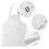 Grembiule E Cappello da Cuoco da 20 Pezzi Set Grembiule da Cucina per Bambini Regolabile per Cucinare E Dipingere 3