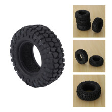 4 PeçAs 48Mm 1.0 Pneus de Borracha Macia para Rodas PneumáTicas para 1/24 RC sobre Esteiras de Carro Axial SCX24 90081 AXI00002 Upgrade Parts