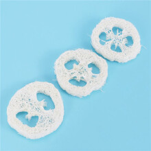 4-6 cm de Ancho 250Pcs / Lot Natural Loofah Slice Diy Personalizar Herramientas de Jabón, Limpiador