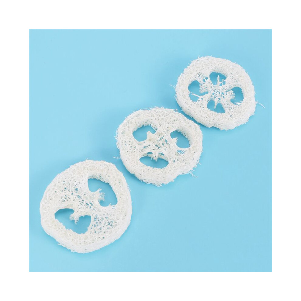 4-6cm Wide 250Pcs/Lot Natural Loofah Slice Diy Customize Soap Tools,Cleaner,Sponge Scrubber,Facial Soap Holder