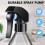 Plastic Spray Bottles for Cleaning Solutions,10OZ Reusable Empty Container with Durable Black Trigger Sprayer, 9Pack 4