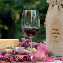 Sackleinen Wein Beutel Wein Geschenk Beutel mit Kordeln, Einzelne Wiederverwendbare Wein Flaschen Abdeckungen mit Seilen und Tags (40 Stück)