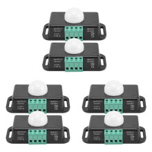 Motion Sensor , 12V 24V PIR Sensor LED Controller for Flexible LED Strips Light, 6 Pack