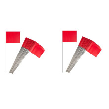 100Pack Markeringsvlaggen, Tuinvlaggen 15x4x5inch, Markeringsvlaggen, Gazonvlaggen, Irrigatievlaggen, Landschapsvlaggen