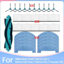 For IRBIS Bean 0421 for MOVA E20 / MOVA E20 / MOVA E10 / Trouver E10 Replacement Part Brush Filter Mop Cloth