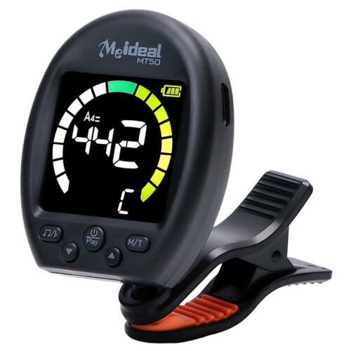 Meideal Generic Guitar Tuner Tuning Device Display Panel Instrument Accessory Compact Rotatable for Guitar Bass Ukulele Violin