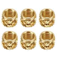50Pcs 3D Printing Model Insert Nut, Knurled Brass Nut, Injection Molding Insert Nut for 3D Printer Voron 2.4 Etc (M3)