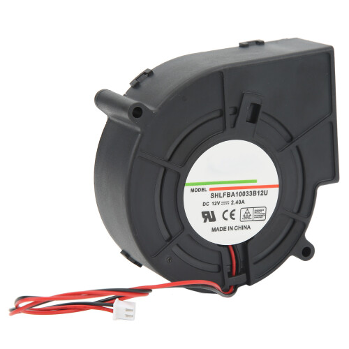 Turbo-Lüfter 4800U/min, 42,8 CFM, 62,4 mm H₂O, DC 12V 2,4A 2