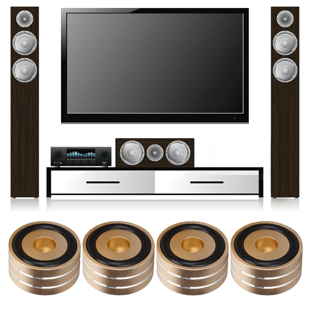 Heavy-Duty Speaker Spikes 40X20mm For Audio Equipment Support Gold 4391390644346