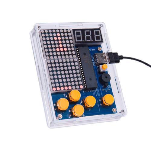 DIY Game Console Kit 51 Microcontroller Compatible Pixel Display System for Learning and Development 1