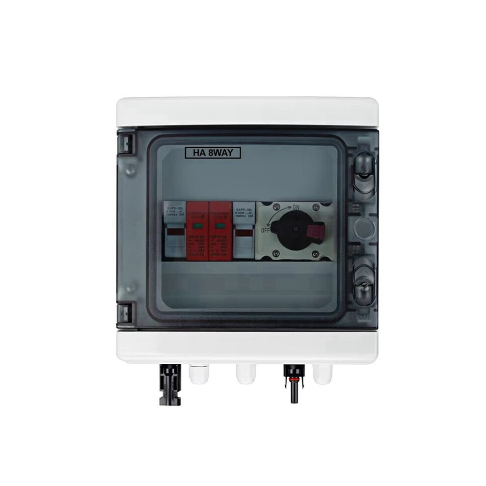 Solar Photovoltaic Pv Combiner Box With Protection 1 Input 1 Out 1000V 15A Fuse Mcb Spd Waterproof Box 6032183296349