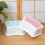 Step Stool with Non-Slip Surface, Curved Step Stool, Potty Training Toilet,Bathroom Sink, Kitchen Counter Stool Helper B 3