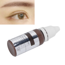 15ml Semi-permanente Augenbrauen-Tattoo-Tinte Microblading Übungspigment Braun Kaffee