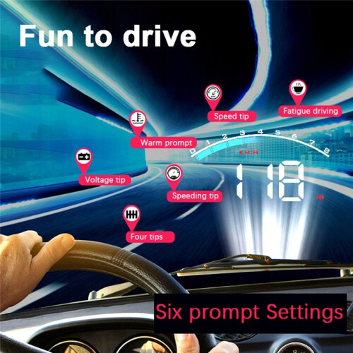 HUD   Display OBD2 Projector Car Digital Speedometer Water Temperature Display Car Accessories 2