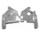 1Pair Motorcycle Chrome Front Fork Upper Frame Neck Covers for  V-Star XVS1100A XVS1100AW 1999-2011 1