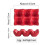 Kitchen Supplies Egg Tray Egg Rack Household Ceramic Tableware Supplies Egg Tray Egg Tray Red 6