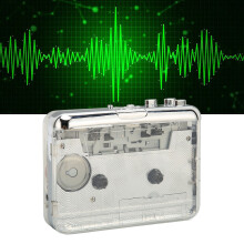 Tragbarer Stereo-Kasettenspieler mit FM-Radio, 76–108 MHz