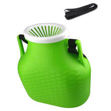 Tragbarer 15-Liter-Angelkorb aus Kunststoff, leichter-Grün