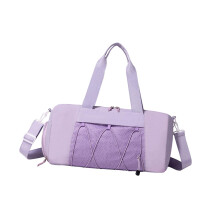 Multipurpose Workout Bag With Adjustable Shoulder Strap-Purple.