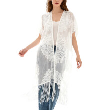 Tassels Beach Cover Up Dress Light Weight Summer Cardigans For