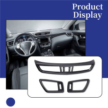 3Pcs Car AC Vent Center Air Conditioning Outlet Cover Trim for Qashqai J11 X-Trail X Trail T32 2014-2020