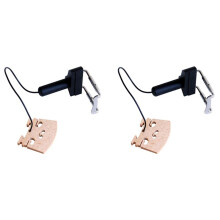 2X Pickup voor Viool Elektronisch Orgel Direct Authentiek Akoestisch Geluid - Eenvoudig Te Monteren Plaatsing Aanpassen CV-13