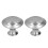 40Pcs Zinc Alloy Round Cabinet Knobs Rustproof Stylish Door Handles M 3