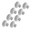 40Pcs Zinc Alloy Round Cabinet Knobs Rustproof Stylish Door Handles M 14