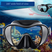 180 Viewing Angle Adult and Child Anti-Fog and Anti-Leakage Diving Goggles Adjustable Diving Goggles