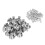 40Pcs Zinc Alloy Round Cabinet Knobs Rustproof Stylish Door Handles M 16