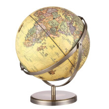 720 DualAxis Rotating Definition World Globe for Adults, Educational Desktop Geography Learning Globe