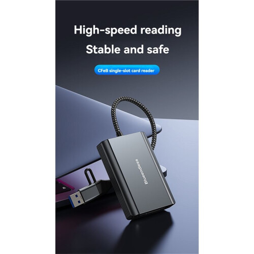 Blueendless CFexpress TypeB Memory Card Reader USB 3.2 10Gbps High-Speed Reading with USB C/A Cable for Phones PC Tablets 1