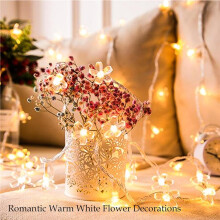 Decorative Flower String Lights, 33ft 80 LED Blossom Lamp for Home and Garden