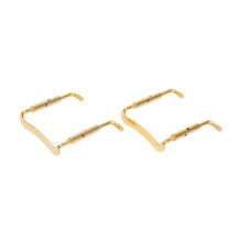 2 Stück Goldene Metall-Feigenstall-Kinnstützen Schrauben Clips für Saiteninstrumente