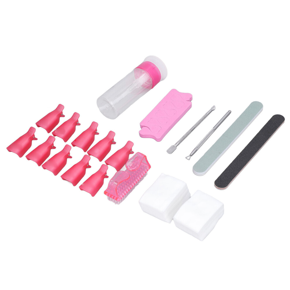 Gel Nail Polish Remover Kit - Durable Fiber Stainless Steel Plastic, 160g
