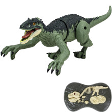 Remote Control Dinosaur Toy with Walking Motion, Lights and Sounds, Birthday Gift for Kids Ages 36