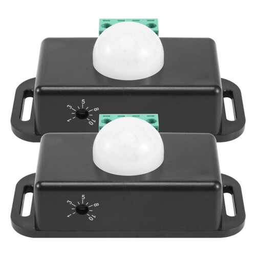 Motion Sensor , 12V 24V PIR Sensor LED  Controller for Flexible LED Strips Light, 6 Pack 1