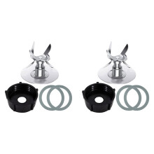 2X Replacement Parts for Osterizer Blender Blades with 4902 Blender Jar Bottom & 6 Point Fusion Blade 4961