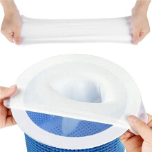 Pool Skimmer Strumpor, 40-Pack Pool Filter Basket Saver Strumpor, ÅTeranväNdbar Ultra-Fine Mesh Strumpa Filter Pool Debris Catcher