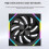 140mm ARGB Case Fan 14CM PC Cabinet Cooler Silent 6-30dBa 89CFM  Airflow Support 5V ARGB SYNC Reverse 8