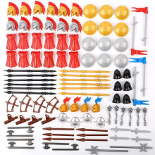 Knight Weapons and Medieval Minifigure Accessories Armor Set Compatible with Building Block Figures