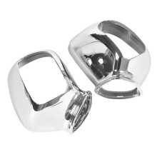 1Pair Motorcycle Chrome Rear View Mirrors Cover for Goldwing 1800 GL1800 2001-2017 Side Wing Mirror Shell Decor