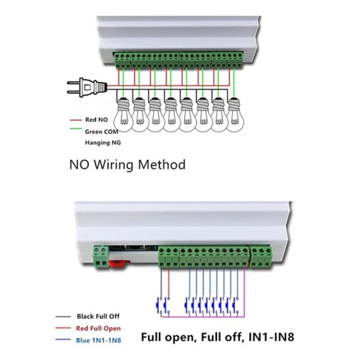 8 Channel Network Relay Module Remote Control Relay Device Ethernet to RS485 TCP Relay Module,DIY Programming Module 2