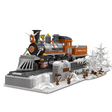 Compatible with Train Set 853 Piece Western Steam Locomotive Building Blocks for Adults and Kids